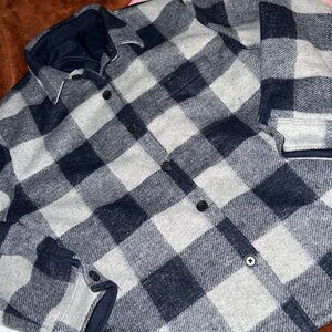 Baña Republic Plaid Button-Up Jacket